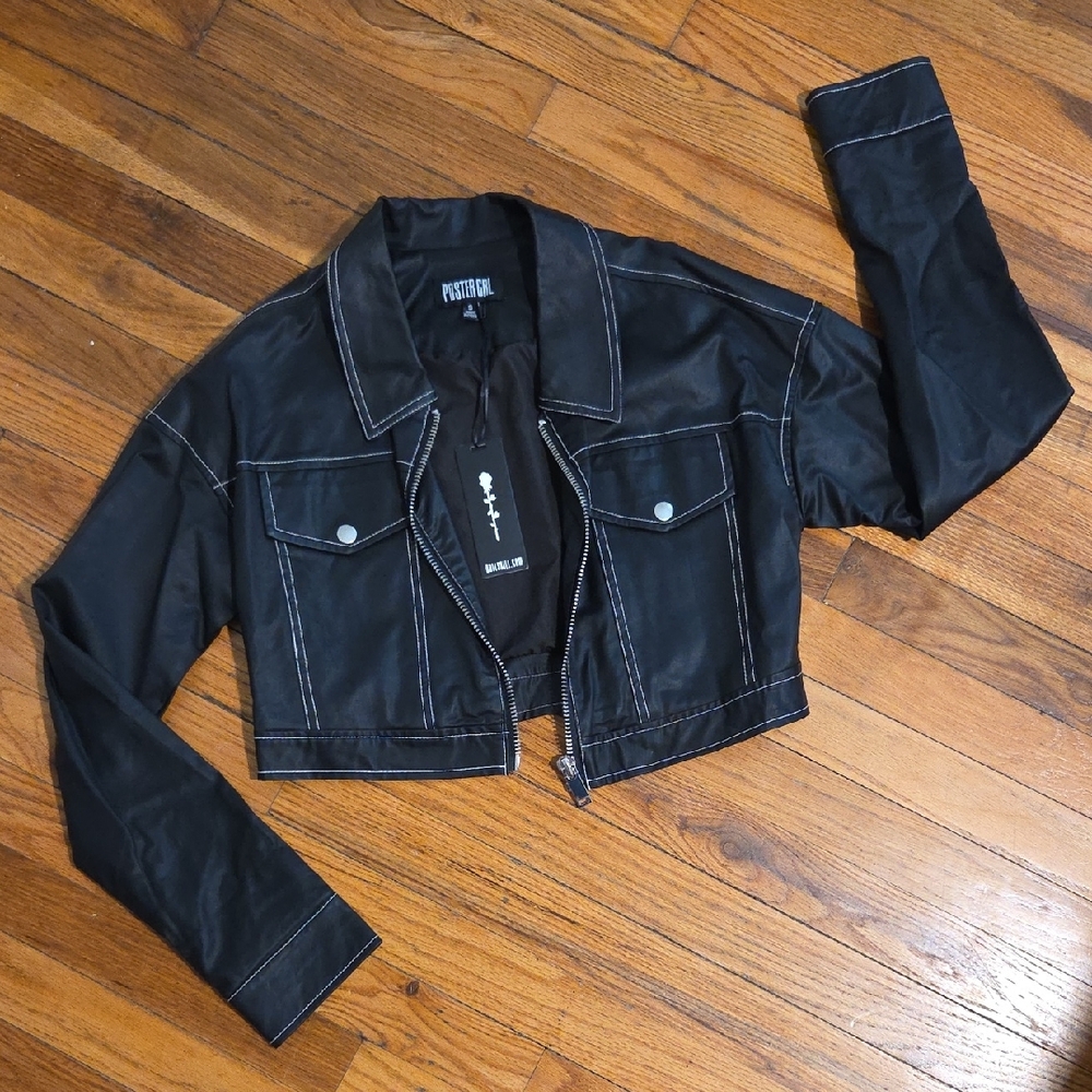 Dolls Kill Black Jacket Modern Cropped Style